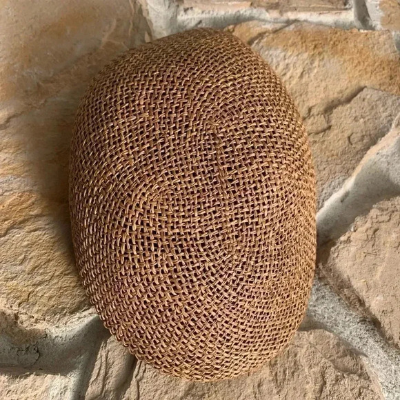 Wicker Look Hat Made with 100% Natural Fibers - Picture 1 of 8